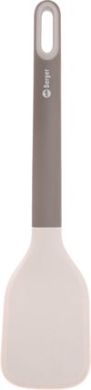 Berger Pfannenwender aus Silikon/Kunststoff grau