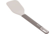 Spatule de cuisine avec manche gris et tête blanche