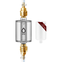 Water Filter Germ Barrier for Permanent Installation Natural Stainless Steel Alb Filter&reg; TRAVEL Nano