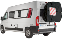 Produktbild Hindermann Concept Blackline Fahrradh&uuml;lle f&uuml;r 2 Fahrr&auml;der f&uuml;r Wohnmobil Hecktr&auml;ger