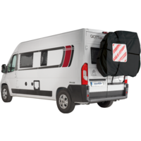 Hindermann Concept Blackline Fahrradh&uuml;lle f&uuml;r 2 Fahrr&auml;der f&uuml;r Wohnmobil Hecktr&auml;ger