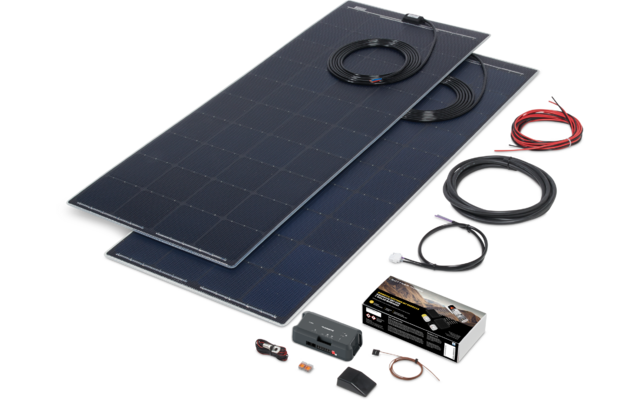 Büttner Elektronik Flat Light MT 300-2 FL Solaranlagen Komplettset ultraflach 2 Module 300 Wp