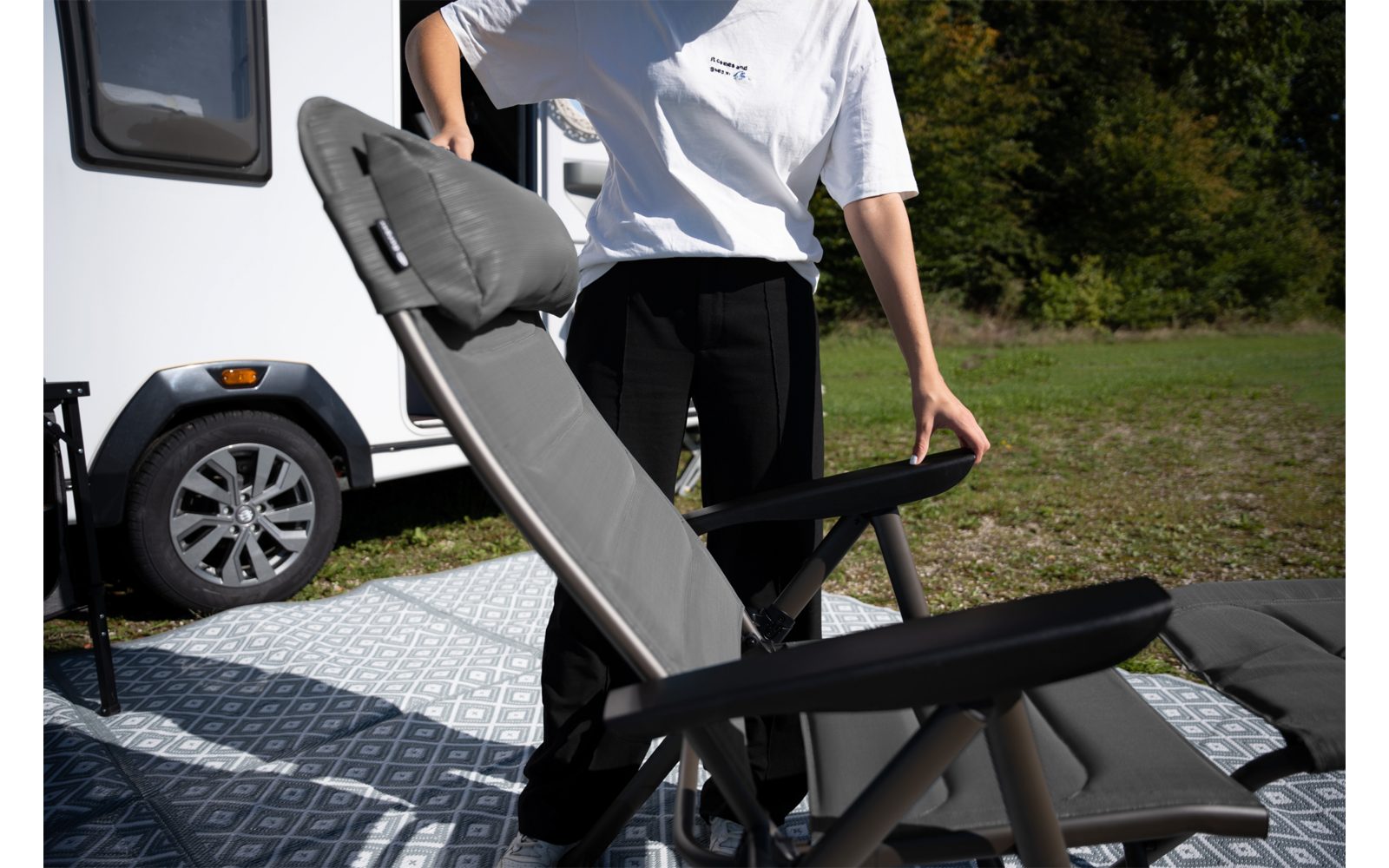 Imagen del producto Silla plegable Berger Slimline juego de 2 1