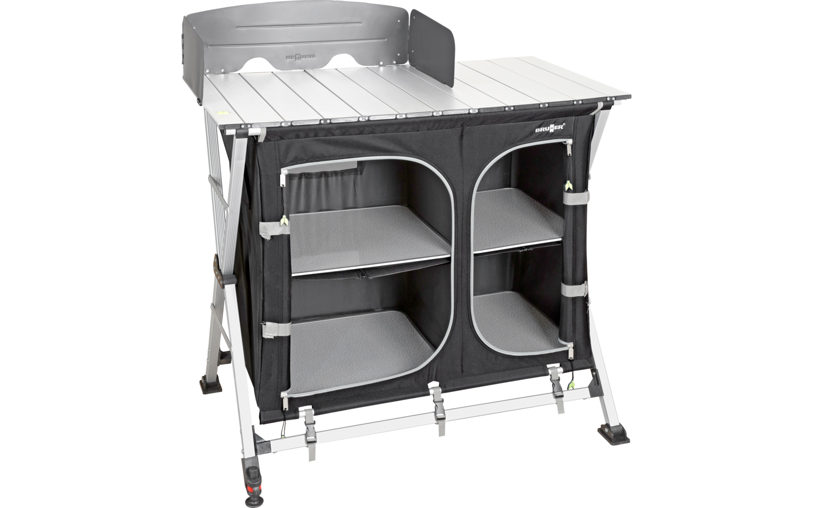 Produktbild Brunner Azabache CT Cross Square Mehrzweckschrank schwarz 99 x 51 x 90 / 115 cm 1