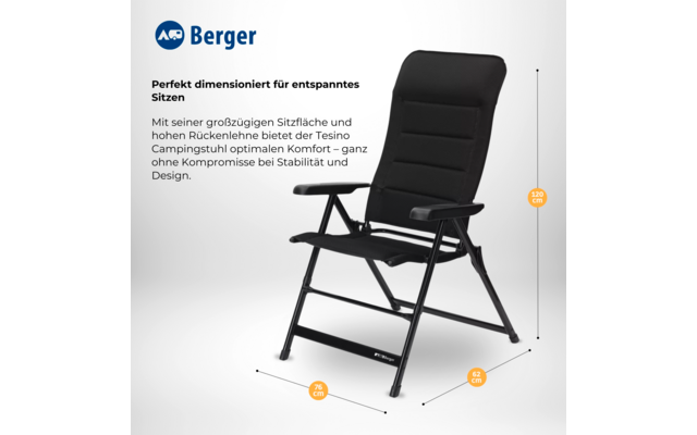 Product afbeelding Berger Tesino campingstoel - 2-delige set 1