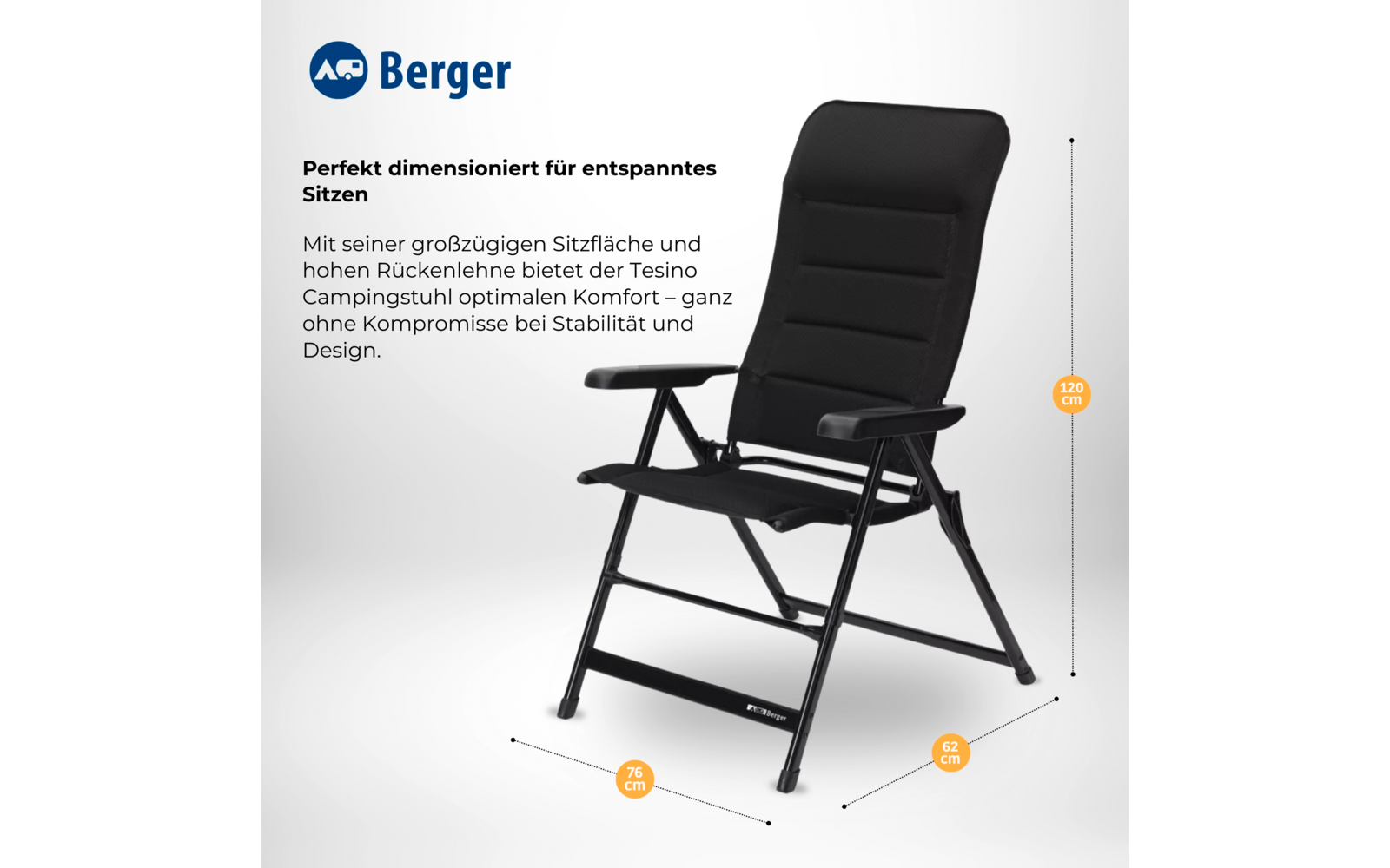 Product afbeelding Berger Tesino campingstoel - 2-delige set 1
