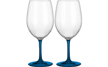 Set di 2 bicchieri da vino blu Brunner
