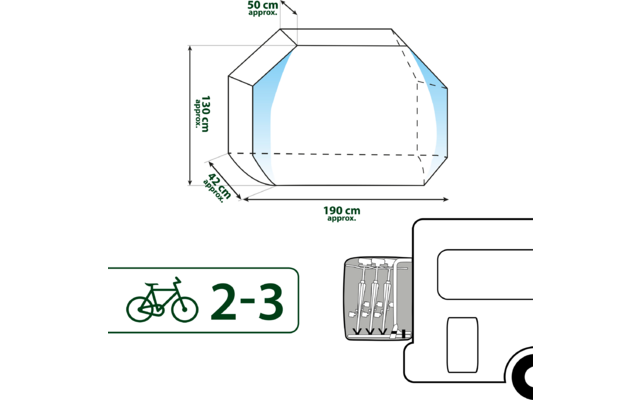 Image du produit Brunner Bike Wrapper 2/3 Fahrradabdeckung wasserdicht mit Aufbewahrungstasche 1