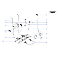 Thule Tragrahmen f&uuml;r Fahrradtr&auml;ger Lift V16 Manual / 12 V &ndash; Thule Ersatzteilnummer 1500603105