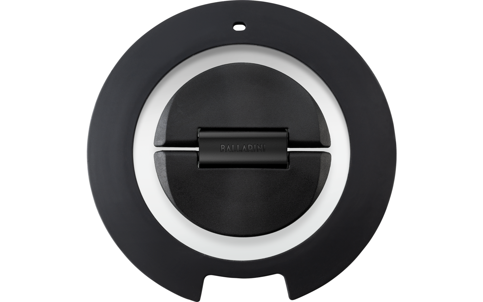 Produktbild Ballarini Torre Glas Deckel Set mit Silikonrand einklappbarer Griff schwarz 3-teilig 1