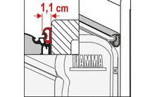 738732 584644 862582 - Fiamma Rain Guard Regendichtung für Fahrzeugwand und Markise Meterware