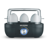 Severin EK 3166 Eierkocher mit Kochzeit&uuml;berwachung 420 W Schwarz 