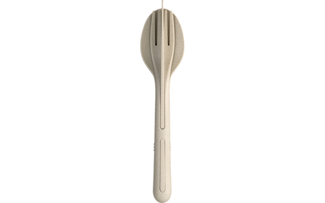 Koziol cutlery set 3-piece KLIKK nature desert sand