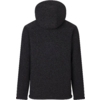 Zwarte teddyfleece-hoodie met capuchon, achteraanzicht