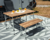 Berger Livenza Campingtisch Gr&ouml;&szlig;e 3 Hell 120 x 70 cm