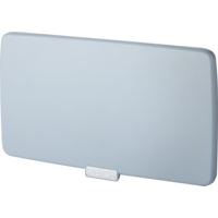 Reich Deckel f&uuml;r Versorgungsklappe mit Verst&auml;rkung Doppelt matt grau 