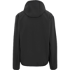 Schwarze Jacke mit Kapuze von hinten