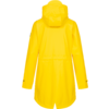 Gelber Regenmantel mit Kapuze