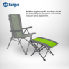 Berger Siena faltbare Beinauflage Gr&uuml;n