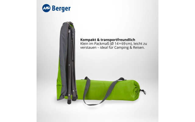 Berger Siena faltbare Beinauflage Gr&uuml;n