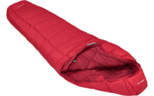 Vaude Sioux 100 SYN Saco de dormir de fibra sintética 210 x 75 cm rojo indio oscuro