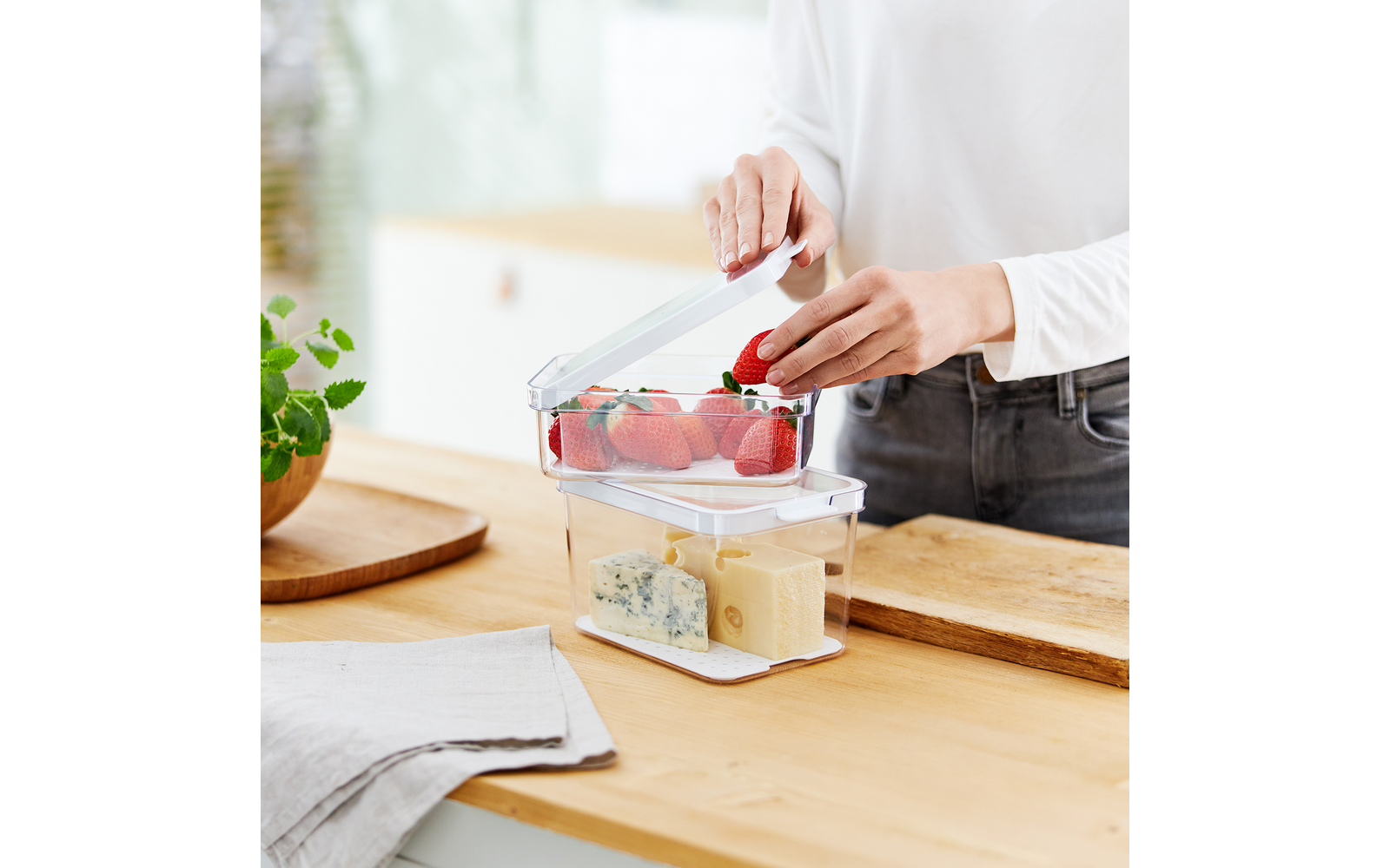 Produktbild Rotho Cauma K&uuml;hlschrankorganizer Set  1