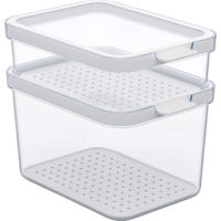 Rotho Cauma K&uuml;hlschrankorganizer Set 2 teilig 1,2 Liter / 2,15 Liter