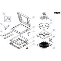 Moustiquaire pour lanterneau Mosquito V04 assy Thule