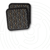 Gelmags Nano-Gel-Untersetzer 2.0 eckig 9 x 9 cm 2-teilig Elegance