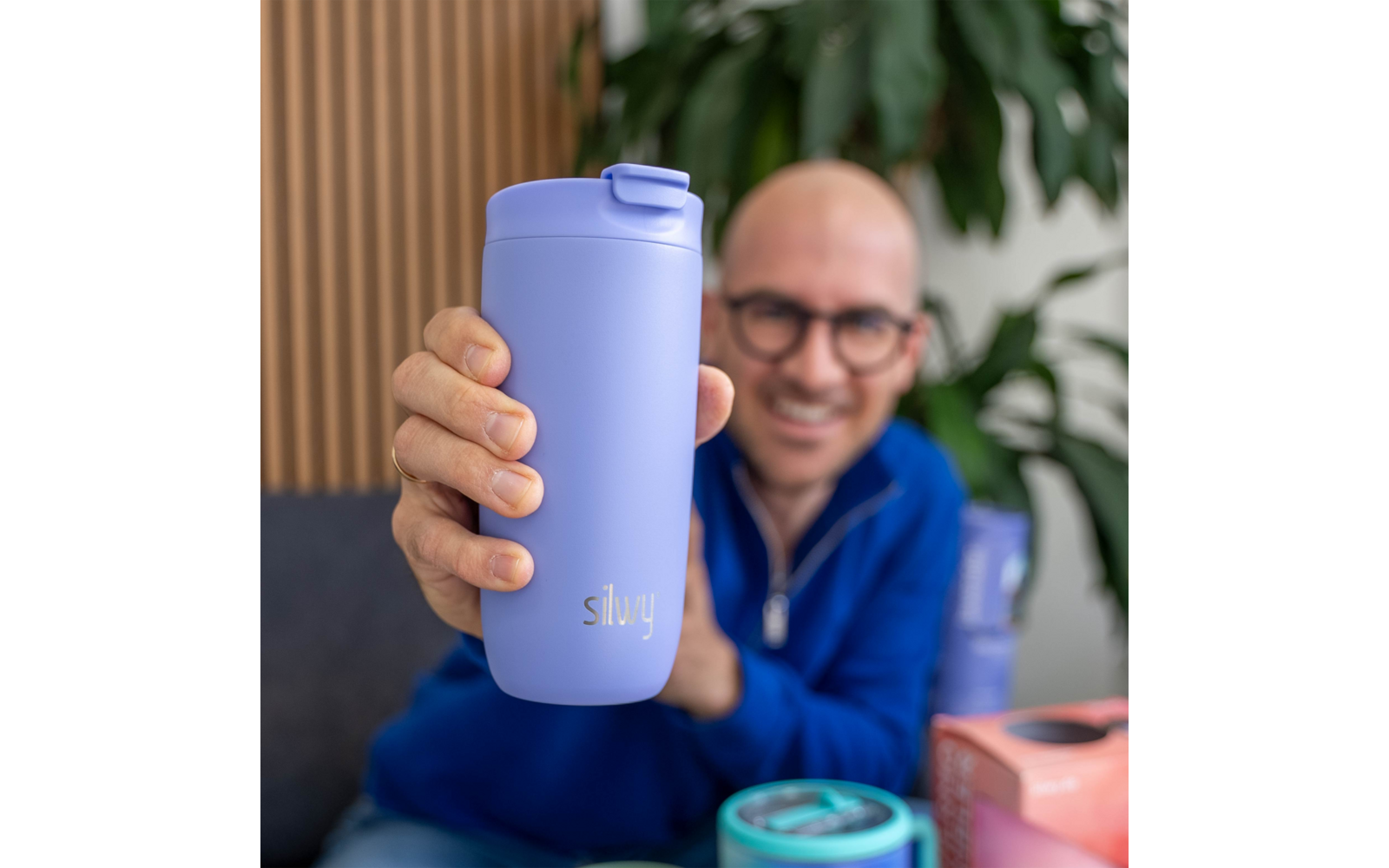 Produktbild Silwy Magnet Isolierbecher aus Edelstahl mit Metall-Nano-Gel-Pad 1