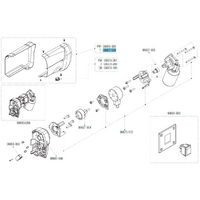 Couvercle avant et arri&egrave;re pour moteur kit F45L - couleur titane, pi&egrave;ce de rechange n&deg; 98667-029 Fiamma