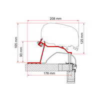 Fiamma Kit Hobby Caravan from 2014 awning adapter for Fiamma F80/F65