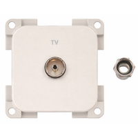 Inprojal System 10.000 Steckdose TV  5 mm hellgrau