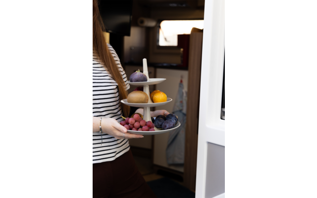 Image du produit Koziol BABELL M Etagere 3-st&ouml;ckig platzsparend f&uuml;r Camping und Picknick 1