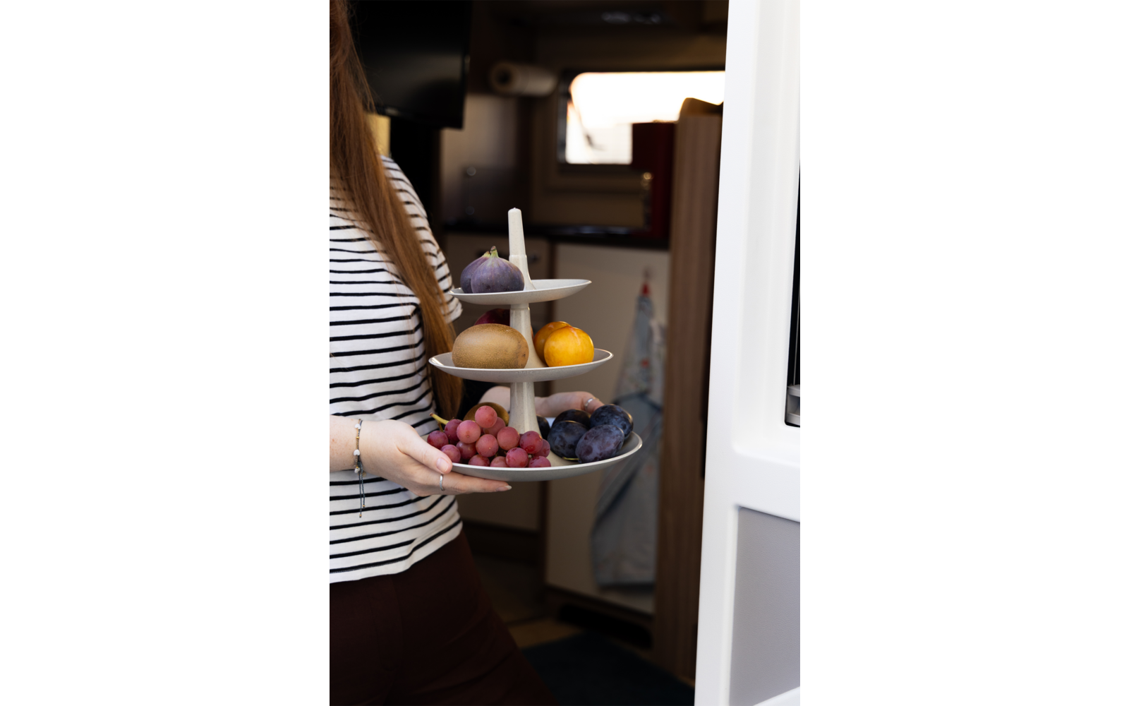 Image du produit Koziol BABELL M Etagere 3-st&ouml;ckig platzsparend f&uuml;r Camping und Picknick 1