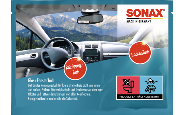 Produktbild Sonax Glas und Fenster Reinigungstuch 2 St&uuml;ck 1