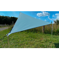 Bent Sonnensegel TC-Zip-Canvas Single aus Baumwoll-Mischgewebe Sky Grey