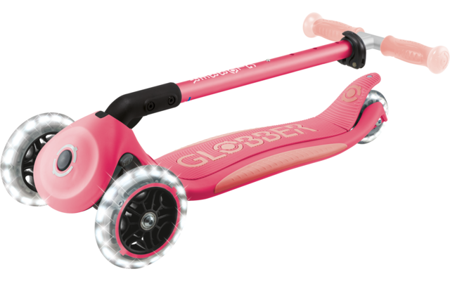 Produktbild Globber Elite Lights Glow Dreirad Scooter h&ouml;henverstellbar mit LED Leuchtrollen 1