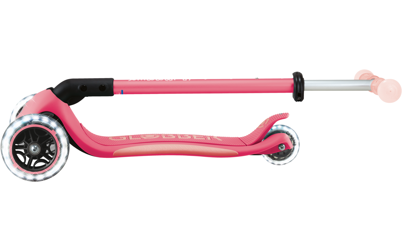 Produktbild Globber Elite Lights Glow Dreirad Scooter h&ouml;henverstellbar mit LED Leuchtrollen 1