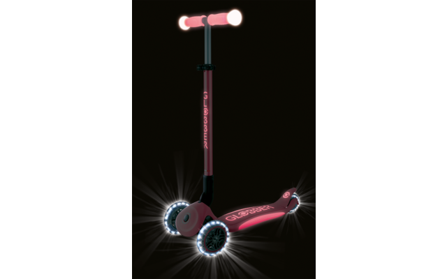 Produktbild Globber Elite Lights Glow Dreirad Scooter h&ouml;henverstellbar mit LED Leuchtrollen 1