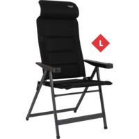 Crespo AP/240-ADC-80 campingstoel met 7-voudig verstelbare rugleuning / verstelbare hoofdsteun zwart