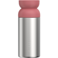Mepal Ellipse thermo koffiebeker van gerecycled roestvrij staal en lekvrij 350 ml levendig mauve