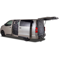 Mosquitera con cremallera para puertas correderas de furgonetas Mayr adecuada para Citro&euml;n, Fiat, Opel, Peugeot, Toyota con malla fina para el lado izquierdo del conductor