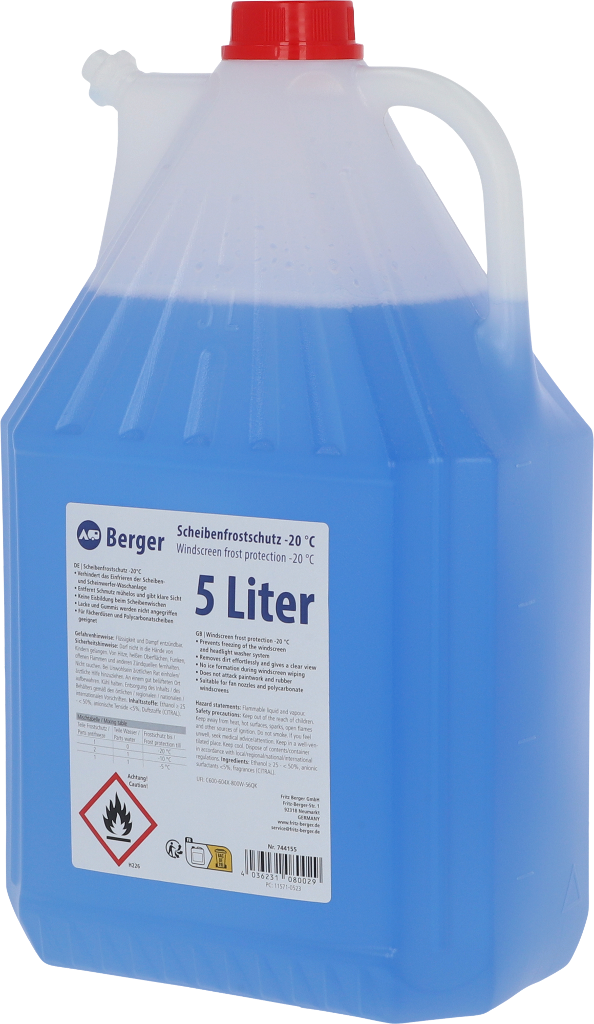 Scheiben-Frostschutz 5 Liter bis -60°c