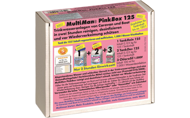 MultiMan MultiBox PinkBox 125 Desinfección del agua potable