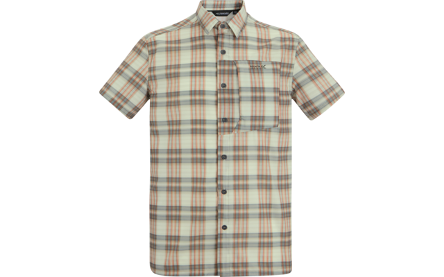 Kurzarmhemd mit Karomuster, durchgehender Knopfleiste und Brusttasche, Vorderansicht