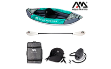 Aqua Marina Laxo Freizeit Kayak Set 7 teilig grün/grau