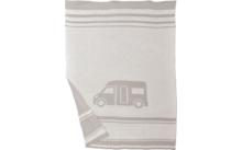 020543 745418 - Primera Travel gebreide kampeerdeken 130 x 170 cm grijs/beige 