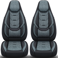 Bremer Sitzbez&uuml;ge Wohnmobil Schonbez&uuml;ge H-Serie 2 St&uuml;ck f&uuml;r Fiat Ducato / Jumper / Boxer grau/schwarz