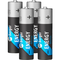 Berger Energy Micro (AAA) Alkaline batterij LR03 Set van 4